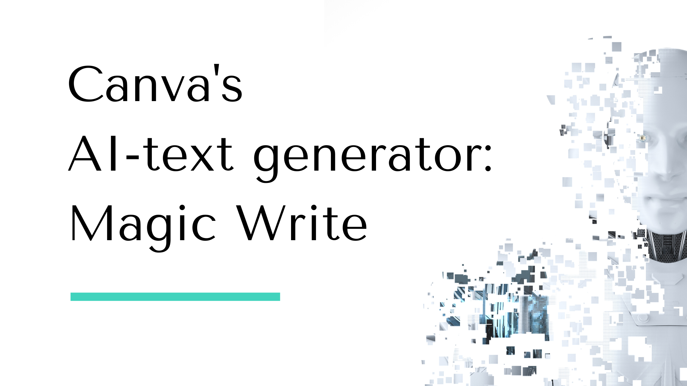 Canva's AI Content Generator (aka. "Magic - Studio Designs
